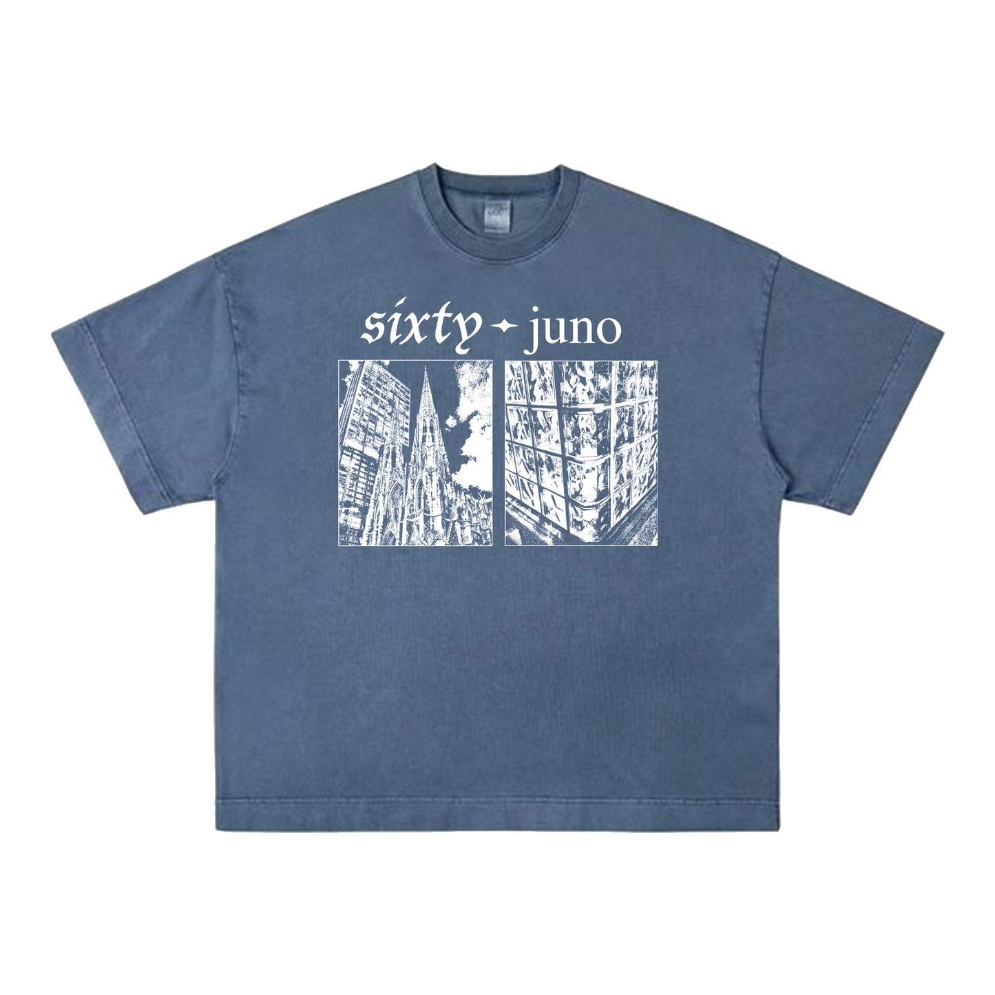sixty juno Castle Tee (Light Blue)
